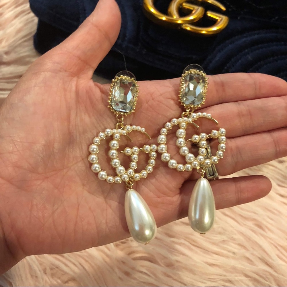 Pearl Drop Earrings ❤️ - Picture 5 of 5